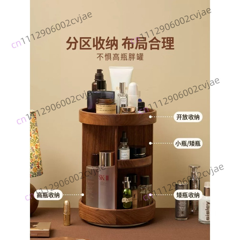 Solid wood rotating cosmetics  - Luxury Skincare & Spa Photos review and price