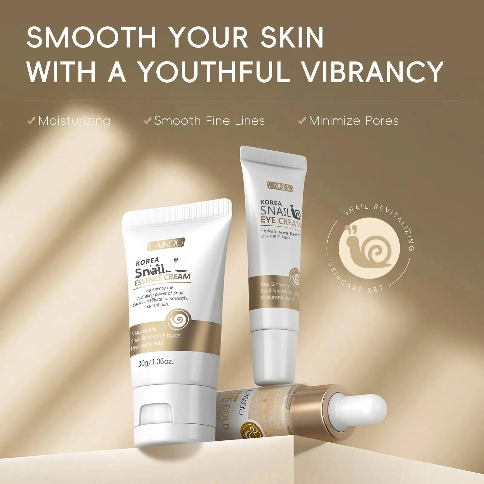 24K Gold Snail Repair Serum Ey - Luxury Skincare Lines review and price