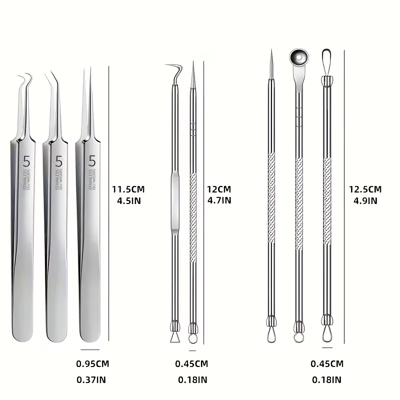 8 Pcs Blackhead Remover Kit –  - Luxury Skincare Acne review and price