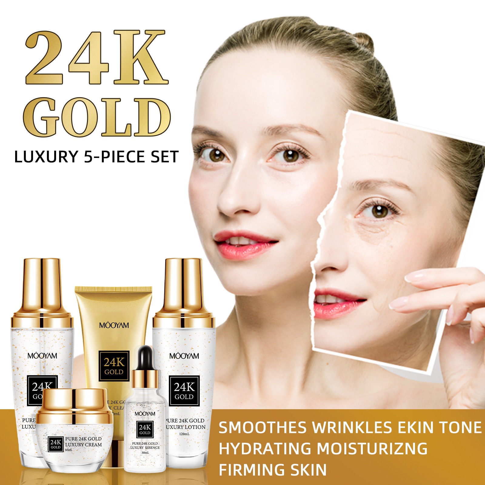 24K Gold LUXURY Moisturizin An - Luxury Skincare Lines review and price