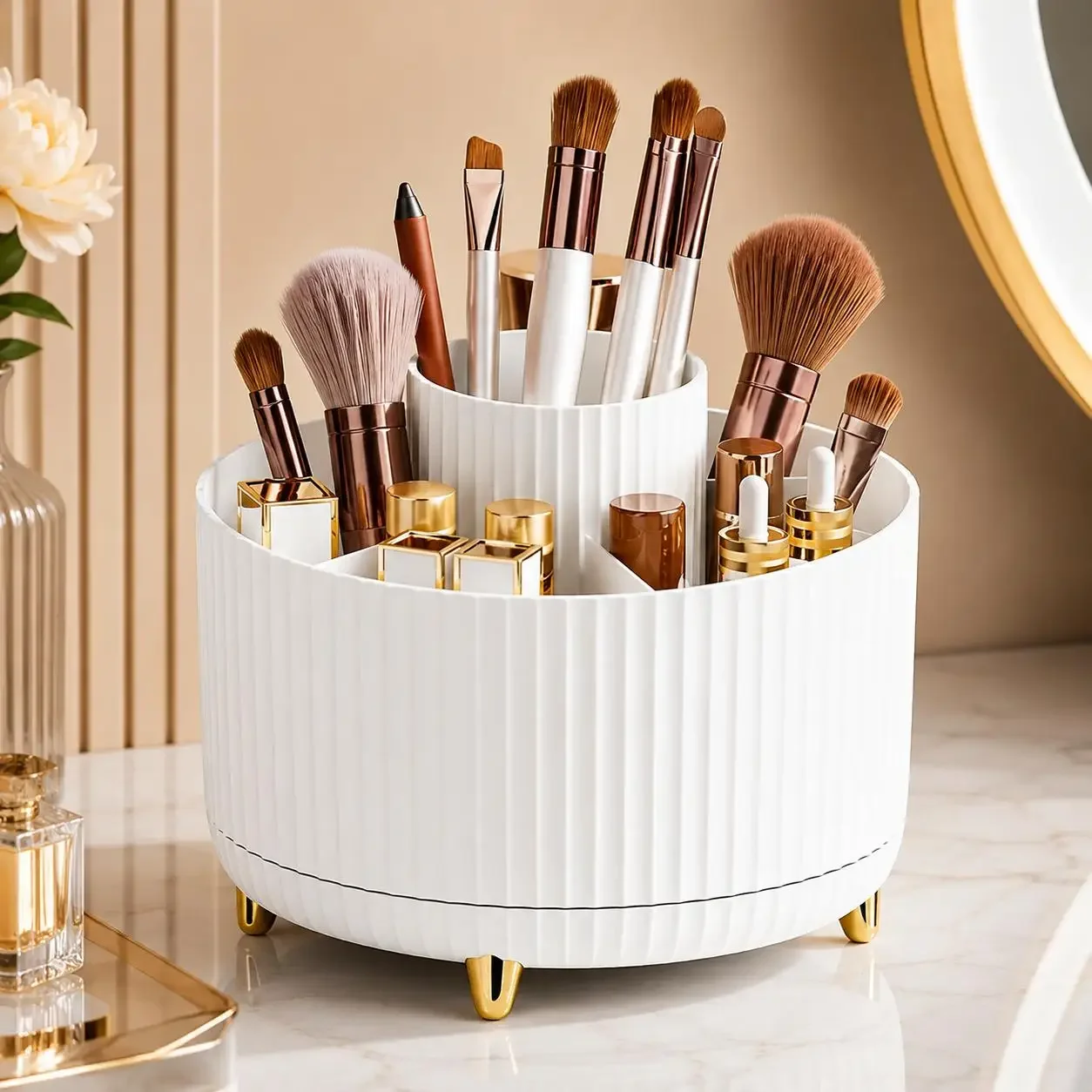 360 Rotating Makeup Organizer  - Luxury Skincare & Spa Photos review and price