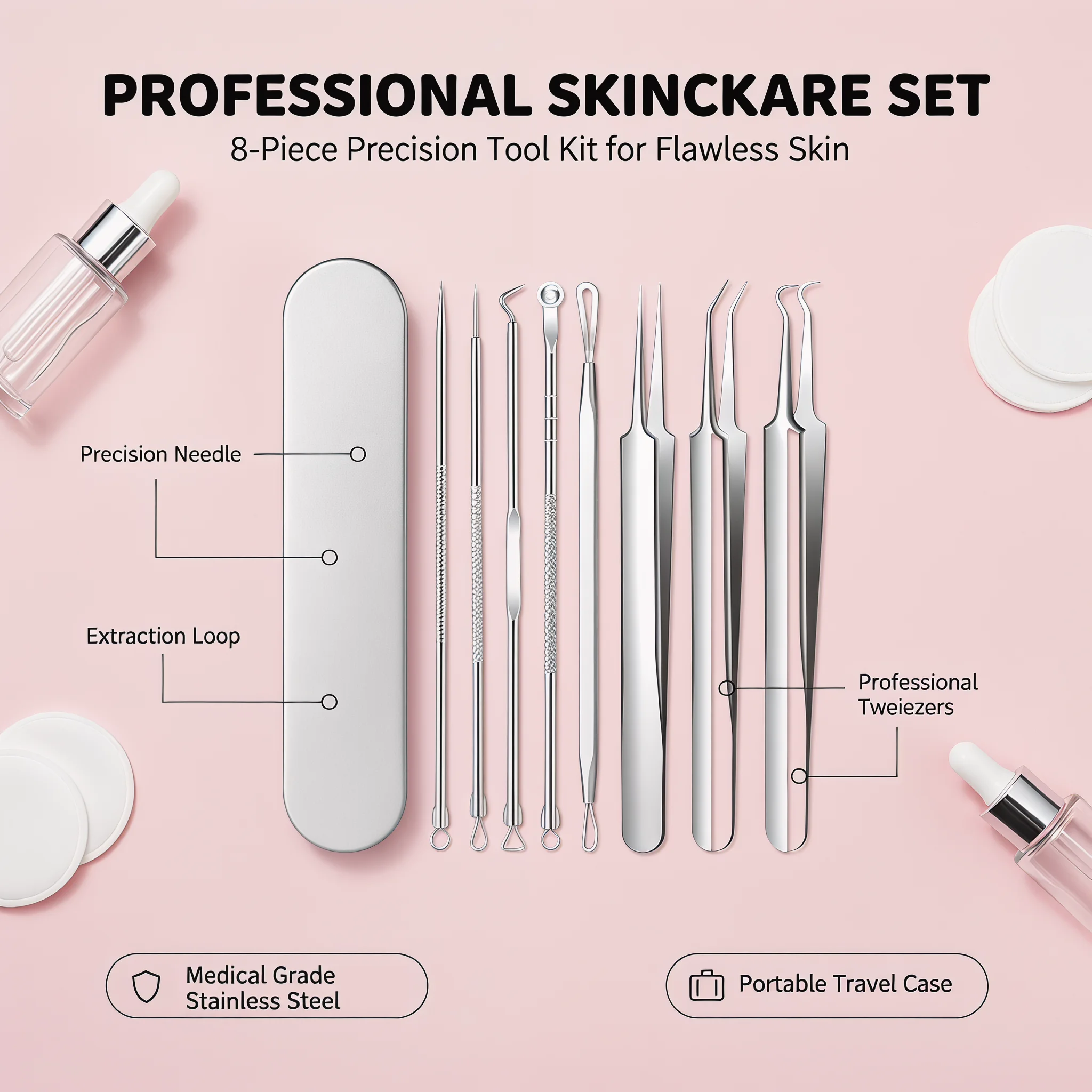 8Pcs Professional Acne Needle  - Luxury Skincare Acne review and price